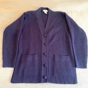 Vintage Navy Cardigan